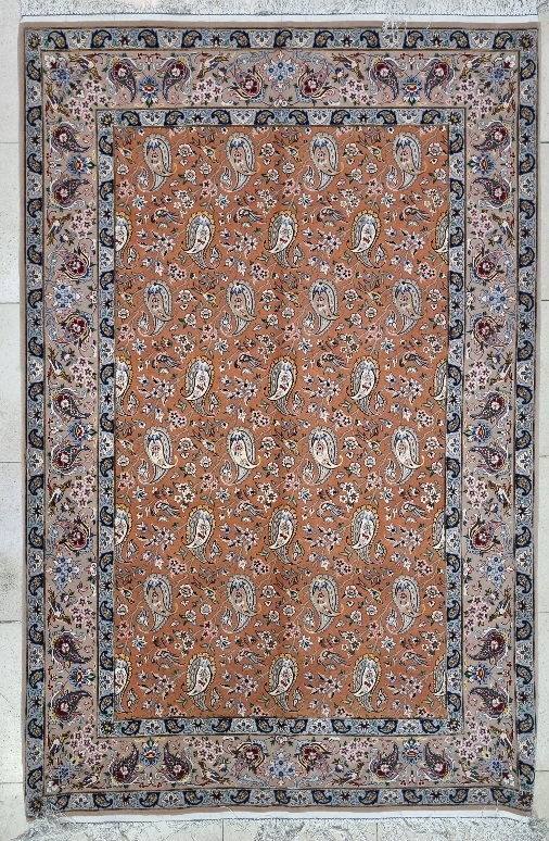 فرش دستباف  اصفهان  ۳متری  سفید