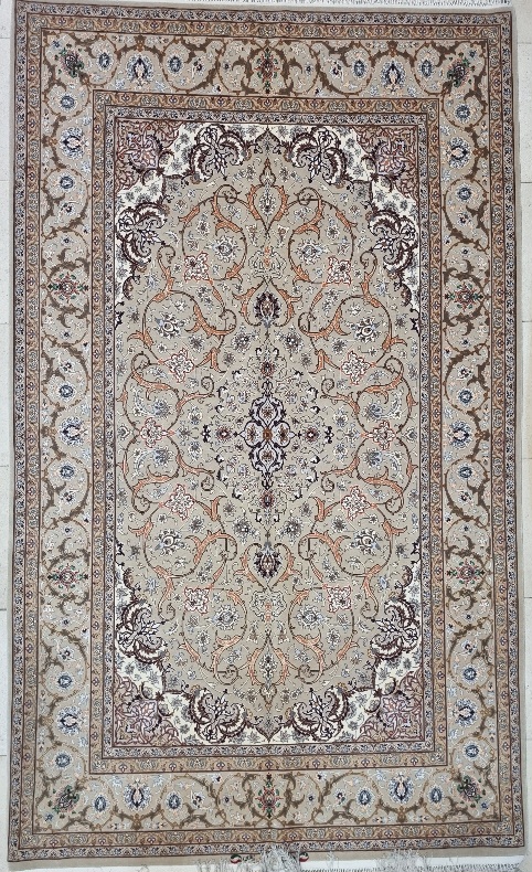 فرش  دستباف  اصفهان  ۴متری ابی