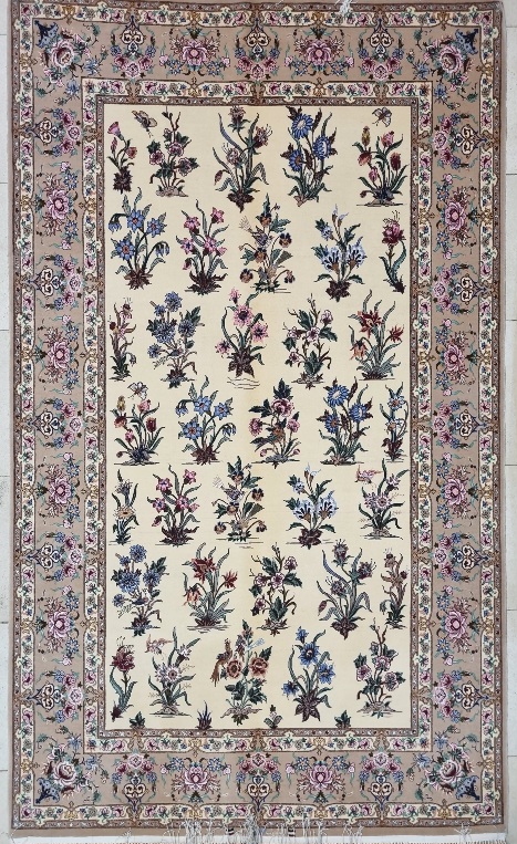 فرش  دستباف  اصفهان ۴متری ابی